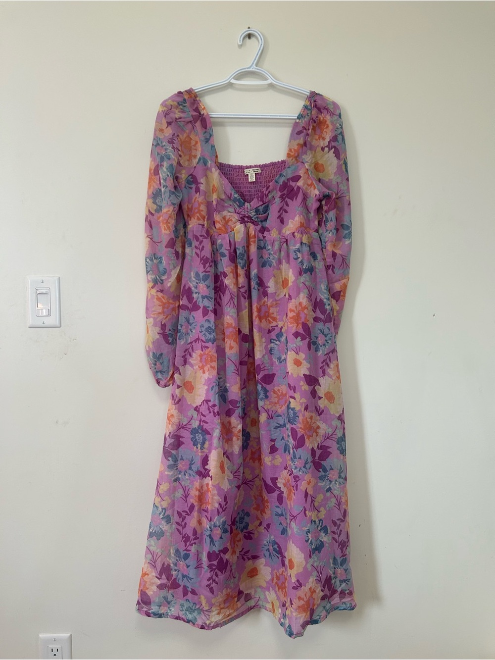 Billabong Lavender Floral Midi Dress